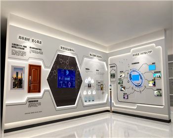 建業(yè)售樓部展示墻